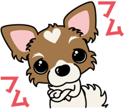 Papillon dog "Rook"2 sticker #12557091