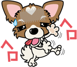 Papillon dog "Rook"2 sticker #12557093