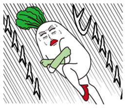 The radish of princess and manservant. sticker #12557322