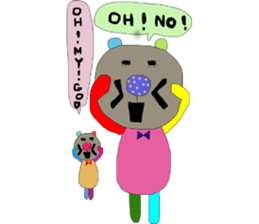 kumako with chibikumako sticker #12557475