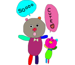 kumako with chibikumako sticker #12557477