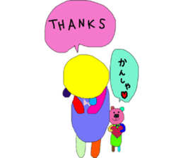 kumako with chibikumako sticker #12557483