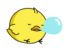 Moving Chick! - Animation Sticker sticker #12557587