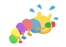 green caterpillar animation sticker #12557600