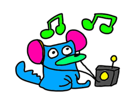 talkative animal 5 sticker #12558233