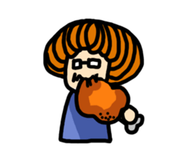 Mushroom's hush life sticker #12558260
