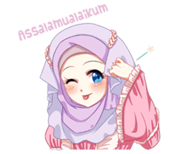 Hijab Princess (Muslim Kawaii Girl) sticker #12558614