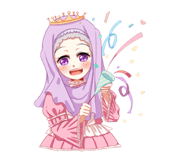 Hijab Princess (Muslim Kawaii Girl) sticker #12558624
