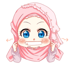 Hijab Princess (Muslim Kawaii Girl) sticker #12558626