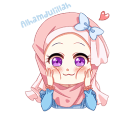 Hijab Princess (Muslim Kawaii Girl) sticker #12558627