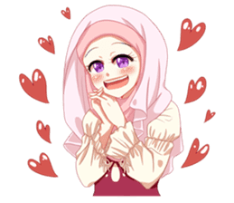 Hijab Princess (Muslim Kawaii Girl) sticker #12558634