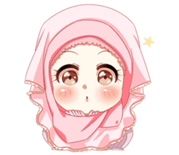 Hijab Princess (Muslim Kawaii Girl) sticker #12558646