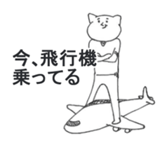 Cat wearing a T-shirt. sticker #12559332