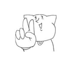 Cat wearing a T-shirt. sticker #12559342