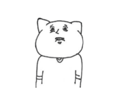 Cat wearing a T-shirt. sticker #12559343