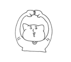 Cat wearing a T-shirt. sticker #12559348