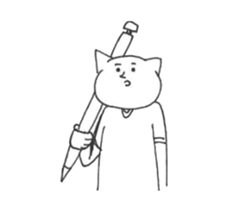 Cat wearing a T-shirt. sticker #12559358