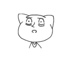 Cat wearing a T-shirt. sticker #12559359