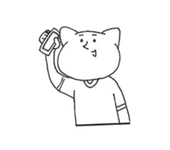 Cat wearing a T-shirt. sticker #12559365