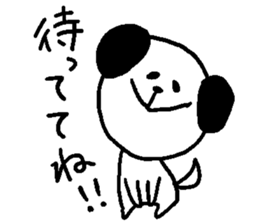 dog sticker bow wow sticker #12559654