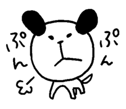 dog sticker bow wow sticker #12559678