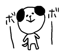 dog sticker bow wow sticker #12559680