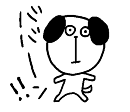 dog sticker bow wow sticker #12559681