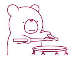 The bear "UGOKUMA" sticker #12560660