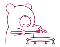 The bear "UGOKUMA" sticker #12560660