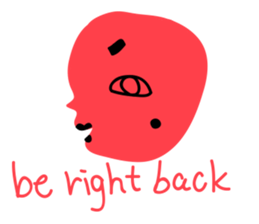 Pink human sticker #12560703