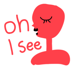 Pink human sticker #12560704