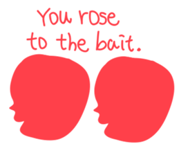 Pink human sticker #12560713