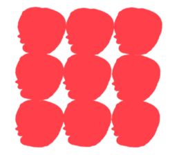 Pink human sticker #12560721