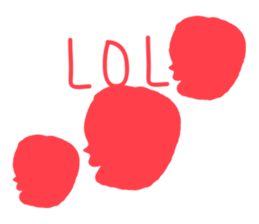 Pink human sticker #12560726