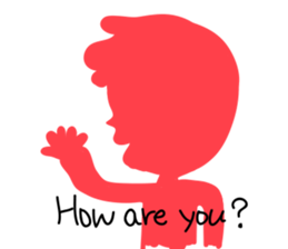 Pink human sticker #12560730