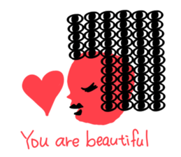 Pink human sticker #12560731