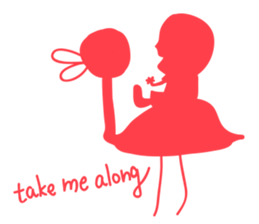 Pink human sticker #12560732