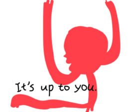 Pink human sticker #12560736