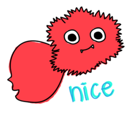 Pink human sticker #12560741