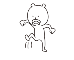 high speed big lips bear5.1 sticker #12560830