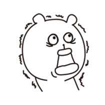 high speed big lips bear5.1 sticker #12560833