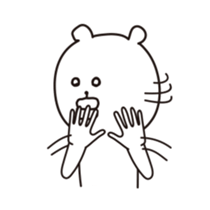 high speed big lips bear5.1 sticker #12560838