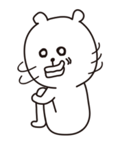 high speed big lips bear5.1 sticker #12560840