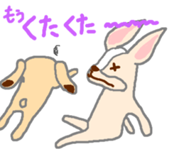 Rabbit & French Bull-Dog 2 sticker #12560905