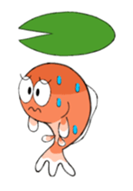 pretty Gold fish sticker sticker #12560979