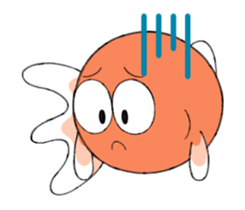 pretty Gold fish sticker sticker #12560980