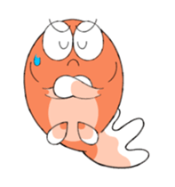 pretty Gold fish sticker sticker #12560988