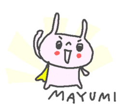 Mayumi cute rabbit stickers! sticker #12561147