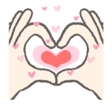 Simple and convenient hand sign(move) sticker #12562516