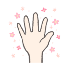 Simple and convenient hand sign(move) sticker #12562525